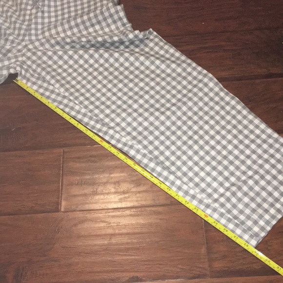 NWT Talbots Gray and white Gingham Pj set - Picture 8 of 12